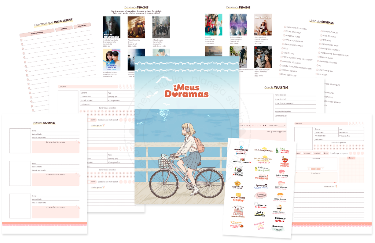 caderno meus doramas